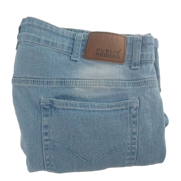 Public Rec Mens 40x30 Slim Fit Stretch Light Wash Blue Jeans G-PRDNM-BT‎ - Picture 4 of 7